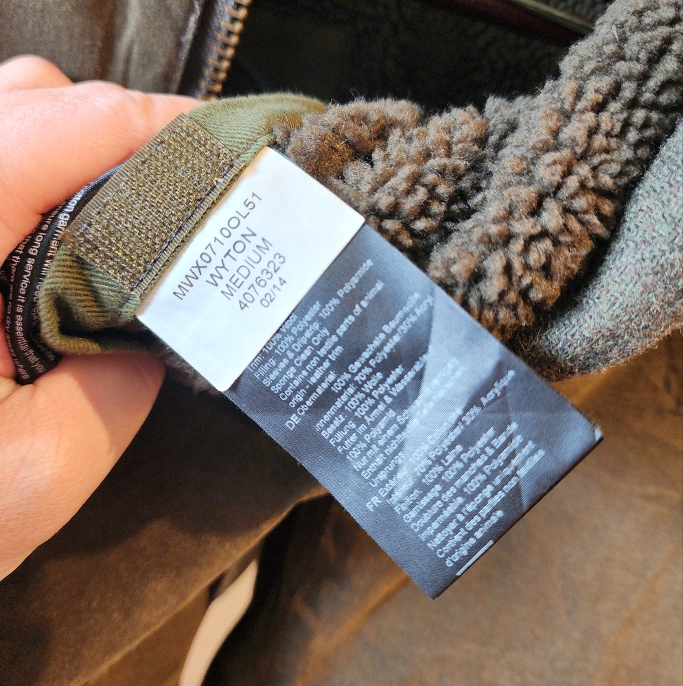 Barbour Greatcoat Wyton Wax Hybrid Sportcoat Medium Tweed And Leather Accents - Picture 9 of 11